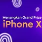 Download One App, mainkan game-nya dan dapatkan pulsa gratis plus iPhone X!