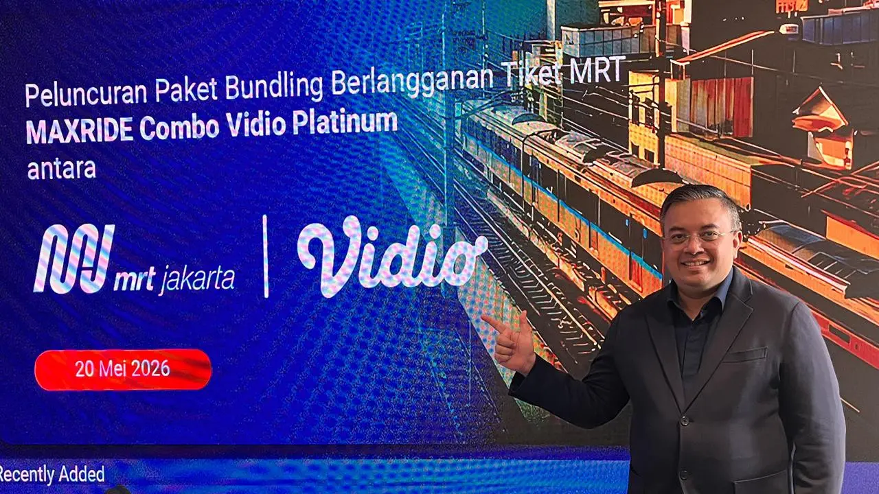 MRT Jakarta Gandeng Vidio