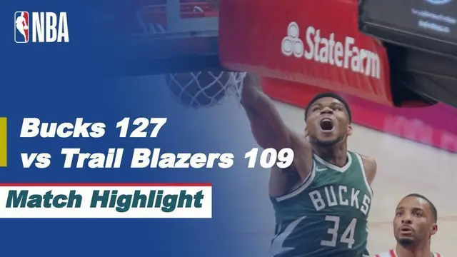 Berita Vdeo Highlights NBA, Milwaukee Bucks Bungkam Portland Trail Blazers 118-102 (3/4/2021)