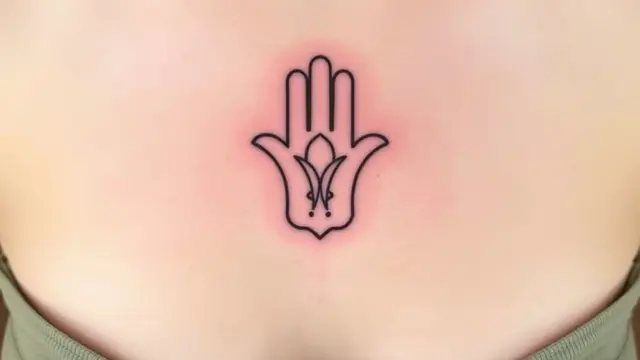 Tato Tangan Hamsa Minimalis