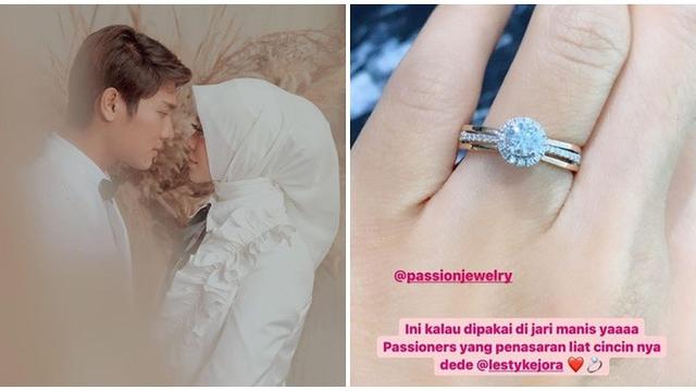 6 Potret Detail Cincin Tunangan Rizky Billar Dan Lesty Kejora Harganya Rp 30 Jutaan Hot Liputan6 Com