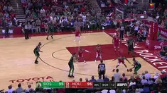 Berita video game recap NBA 2017-2018 antara Houston Rockets melawan Boston Celtics dengan skor 123-120.