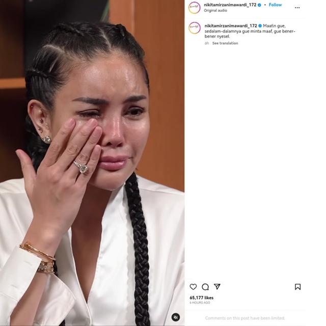 Posting Pengakuan Penuh Emosional, Nikita Mirzani Menyesal Tidak Gandeng Shopee Live Sejak Awal Demi Omzet Besar