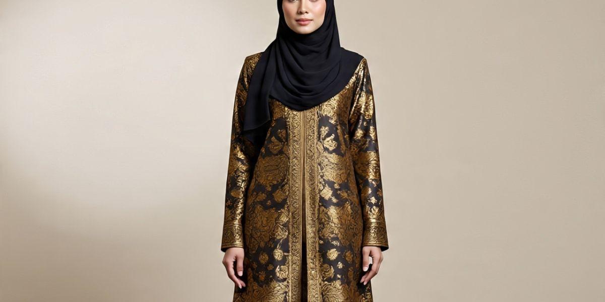 Ilustrasi Long Dress Batik