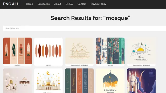 Website Download Masjid PNG Gratis