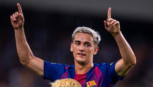 Selebrasi Gavi dalam laga pramusim Daegu vs Barcelona, Senin (4/8/2025). (FC Barcelona Official)