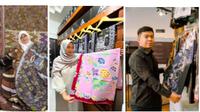 Farida, pemilik toko Batik Lasem Unik dan Java Lasem, Athya Sabrina, pemilik Toko Athya Batik, dan Mahfud Fadholi, pemilik Batik Arkanza. (Istimewa)