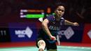 <p>Tunggal putra Indonesia, Anthony Sinisuka Ginting saat menghadapi tunggal putra Denmark, Hans-Kristian Solberg Vittinghus pada laga babak 32 besar Kejuaraan bulu tangkis Indonesia Open 2023 di Istora Senayan, Jakarta, Rabu (14/6/2023). Anthony Sinisuka Ginting menang dua game langsung 21-8, 21-10. (Bola.com/Bagaskara Lazuardi)</p>