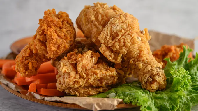 Ilustrasi ayam crispy