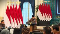 Presiden Prabowo Subianto saat memimpin sidang kabinet paripurna 1 tahun pemerintahan di Istana Negara Jakarta, Senin (20/10/2025). (Foto: Liputan6.com/Lizsa Egeham).