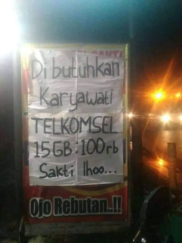 6 Tulisan 'Dibutuhkan Karyawan' Ini Nyeleneh Banget, Kocak
