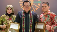 Kementerian Agraria dan Tata Ruang/Badan Pertanahan Nasional (ATR/BPN) raih dua penghargaan BMN Awards pada Anugerah Reksa Bandha Apresiasi Pengelolaan Kekayaan Negara Tahun 2023 yang digelar di Gedung Dhanapala Kementerian Keuangan, Rabu (22/11/2023) (Istimewa)