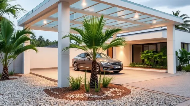 Rumah Minimalis 1 Lantai dengan Carport Terbuka Modern