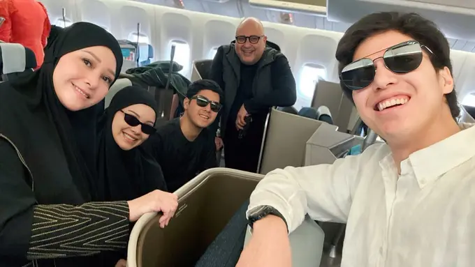 Usai Babymoon, Alyssa Daguise Tampil Glowing dengan Bare Face Saat Berangkat Umroh Bareng Mertua Maia Estianty