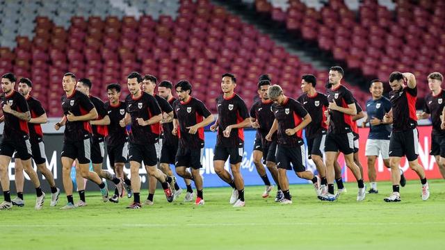 Latihan timnas Indonesia