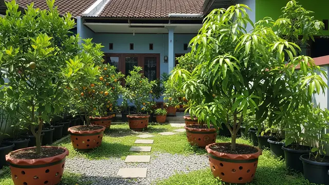 Inspirasi Kebun Rumah Sambut Tahun Baru 2026 yang Lebih Hijau Model Tabulampot