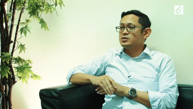 Ketua Umum DPP Organda Adrianto Djokosoetono mengupas transportasi online. (Liputan6.com)