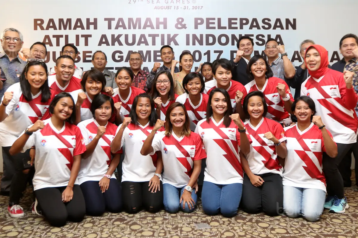 Tim Akuatik, Pelepasan Tim Akuatik, SEA Games 2017, Akuatik SEA Games 2017, Bola.com