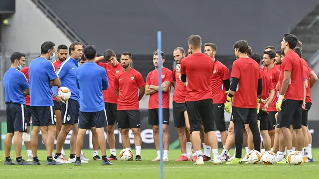 FOTO: Sevilla Bersiap Hadapi Inter Milan di Final Liga Europa