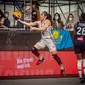 Aksi timnas basket 3x3 putri Indonesia di Kualifikasi Olimpiade (Ist)