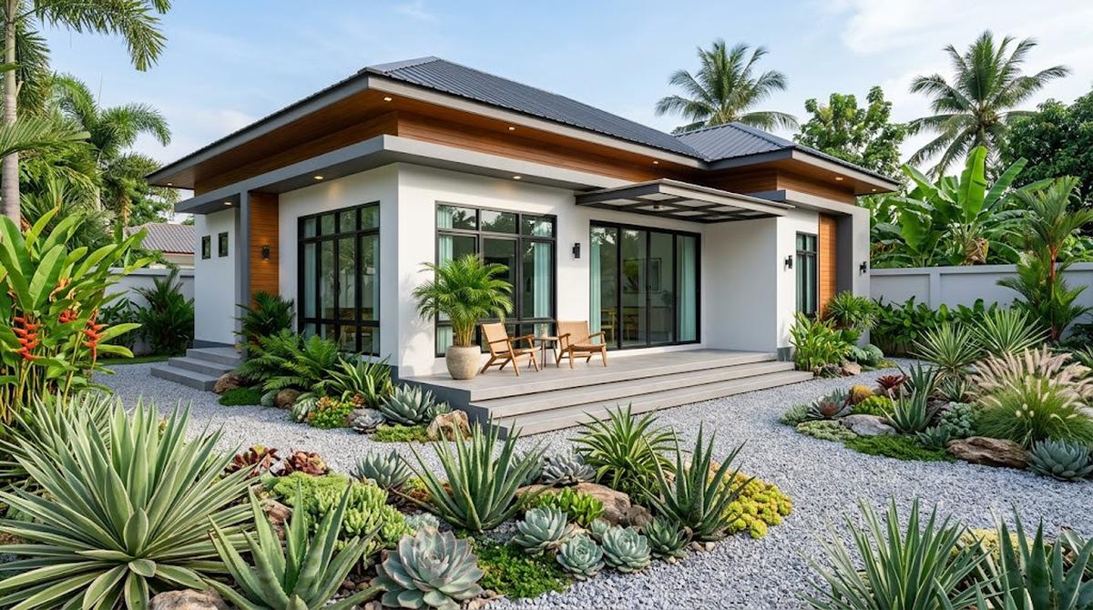 Ide Gravel Garden di Teras Rumah
