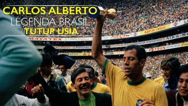 Video aksi gol Carlos Alberto Torres ke gawang Italia di Final Piala Dunia 1970 yang berakhir dengan skor 4-1 untuk kemenangan tim Samba. 
