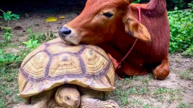 10 Potret Persahabatan Unik Hewan Beda Spesies, Bikin Gemas