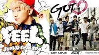 Junho `2PM` dan GOT7 menunjukkan popularitas mereka dengan berhasil menguasai dunia musik di negeri sakura.