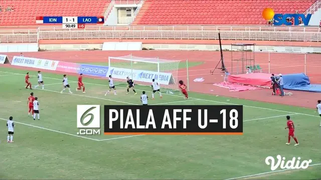 Timnas Indonesia U-18 meraih kemenangan 2-1 atas Laos pada laga keempat babak penyisihan Grup A Piala AFF U-18 2019, Senin (12/8/2019). Kemenangan ini membuat Tim Garuda Nusantara lolos ke semifinal.