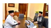 Menteri Pertahanan RI, Prabowo Subianto terbang ke Solo, untuk bersilaturahmi di kediaman Presiden Jokowi sekaligus merayakan Idul Fitri, Sabtu (22/4/2023). (Foto: Dok. Instagram @prabowo)