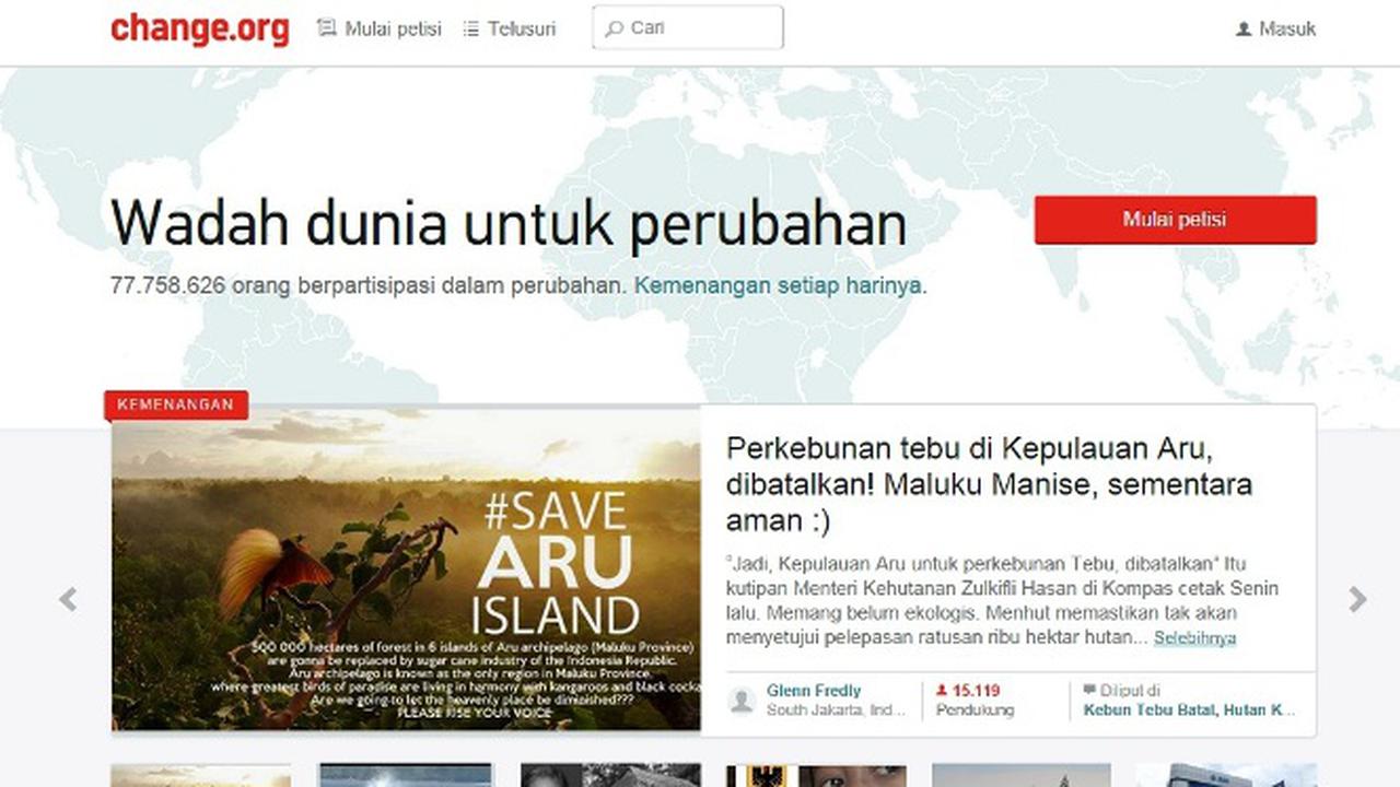 Ikuti Petisi di Situs Change.org Jika Tak Ingin Kiamat Internet