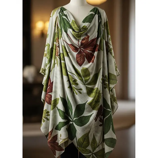 Model Tunik dari Kain Batik Ecoprint