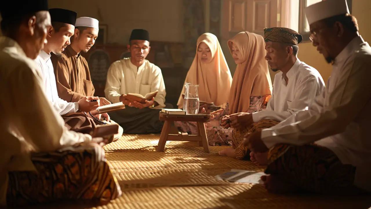 Ilustrasi sholawat jawa (Foto: Reve Art AI)