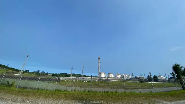 Kilang gas milik PT Badak NGL atau Badak LNG di Bontang, Kalimantan Timur.