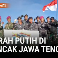 VIDEO: Merah Putih Berkibar di Puncak Gunung Slamet