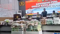 Polisi Lampung Pamer Tangkapan Narkoba Senilai Rp 235 Miliar