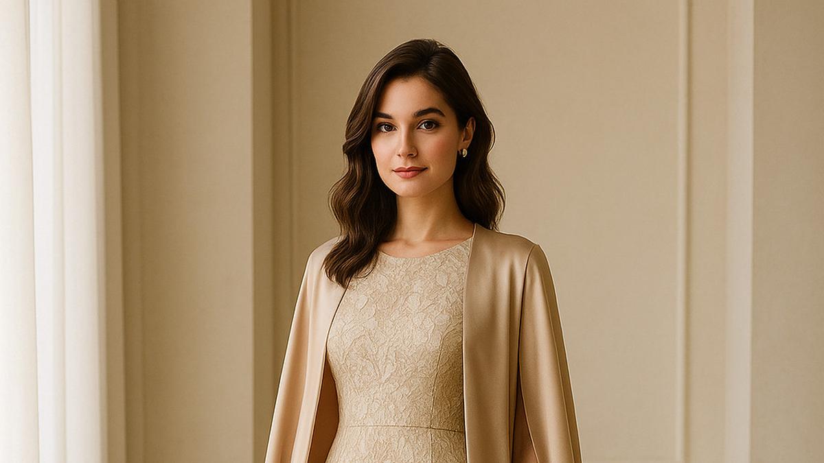 9 Model Long Dress Brokat Kombinasi Outer Satin Kekinian 2025, Tren Gaya Anggun Elegan