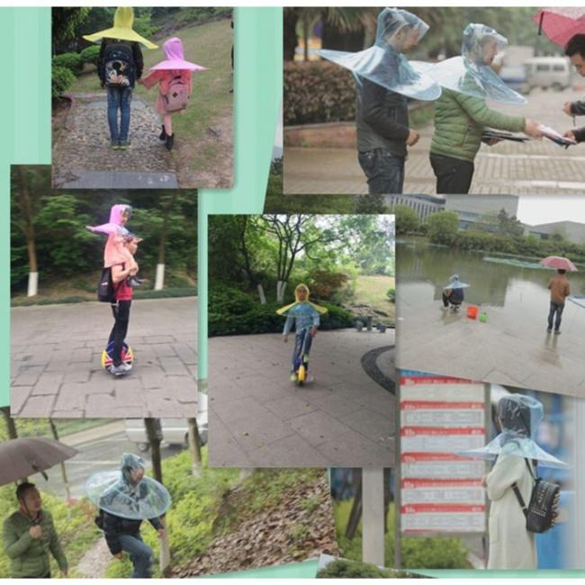 Payung jas hujan bisa digunakan di berbagai aktivitas/odditycentral.com