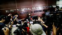 Direktur Progamming Indosiar, Harsiwi Achmad, memenuhi undangan Komisi Nasional Hak Asasi Manusia (Komnas HAM), Jakarta, Kamis (13/10/2022). (Bola.com/M Iqbal Ichsan)