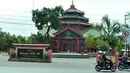 Masjid Cheng Ho Pandaan ini dibangun dengan biaya dari Pemerintah Kabupaten Pasuruan. Masjid ini telah mejadi salah satu ikon baru pariwisata kabupaten Pasuruan. (Liputan6.com/wwn)