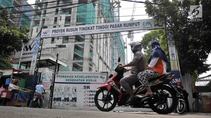 Proyek Rusun Pasar Rumput Dihentikan Sementara