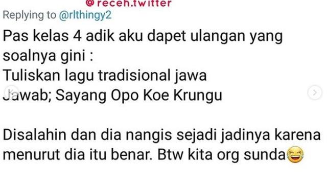 twit kepolosan adik (foto: Twitter @feetnut)