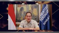 Mendag Muhammad Lutfi di acara seminar e-commerce Indonesia-Filipina. Dok: KBRI Manila