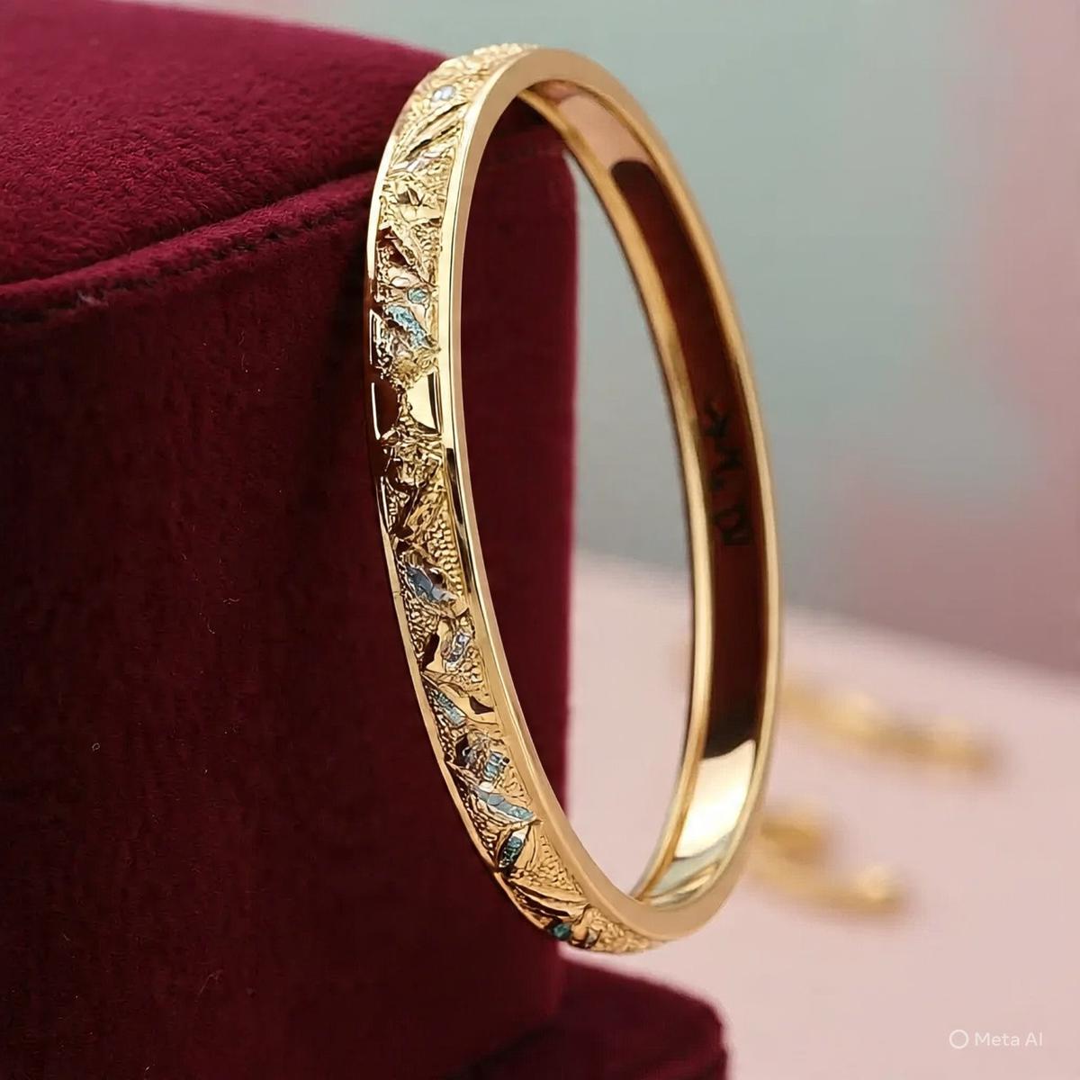Ilustrasi Gelang Bangle Emas