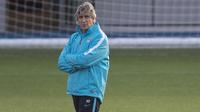 Manajer Manchester City, Manuel Pellegrini (EPA/Peter Powell).