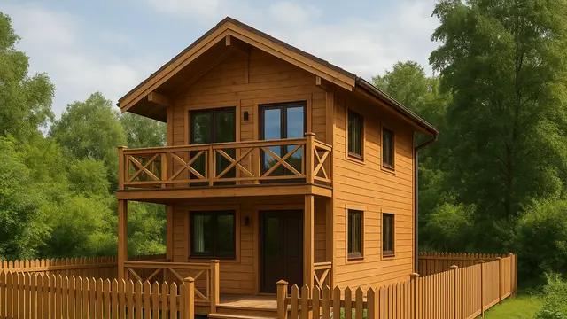 Desain Rumah Kayu 6x12 yang Asri