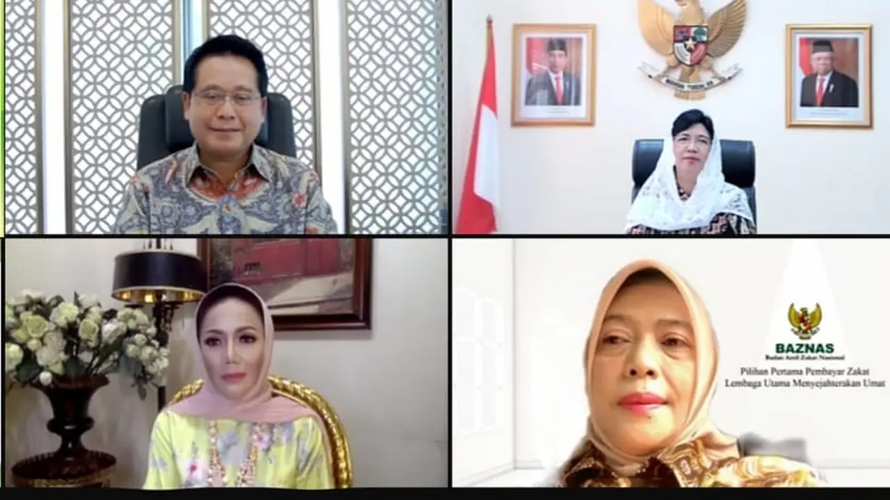 ebinar Perempuan Tangguh yang Menginspirasi bagi Pembangunan Ekonomi Syariah Indonesia dalam rangka Hari Kartini 21 April 2021.