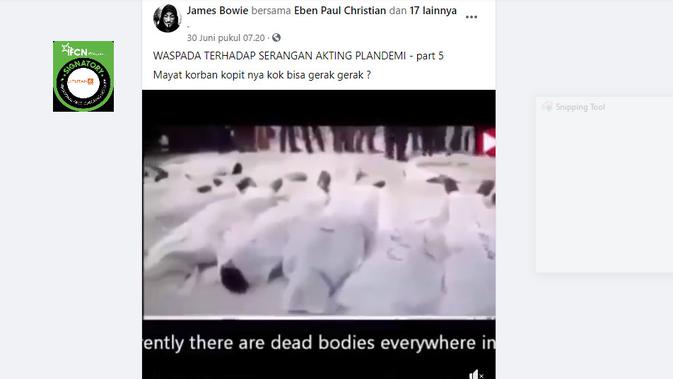 Cek Fakta Liputan6.com mendapati klaim video mayat korban Covid-19 bergerak