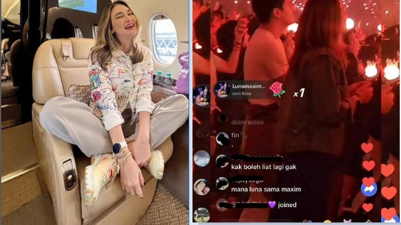Luna Maya dan Maxime Bouttier nonton bareng konser Suga BTS bertajuk Agust D Tour: D-DAY Jakarta 2023 (Foto: Instagram lunamaya/maximemoon)