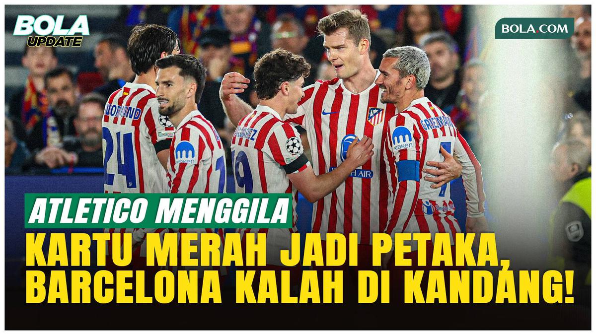 Atletico Madrid Bungkam Barcelona 2-0, Simeone: Kami Harus Lolos!